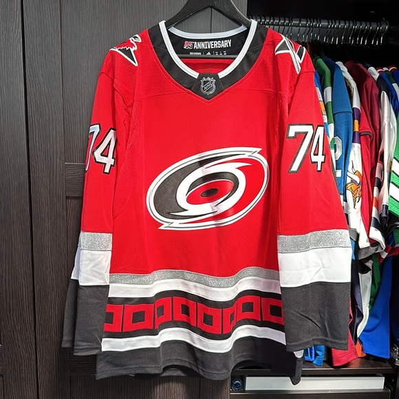 Jaccob Slavin Carolina Hurricanes adidas Primegreen Authentic Pro Player Jersey - Picture 1 of 13